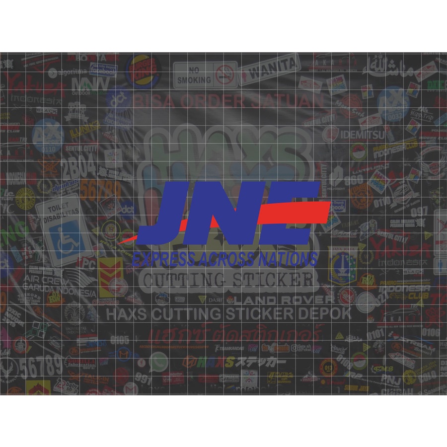 Cutting Sticker Logo JNE 12 cm x 5 cm