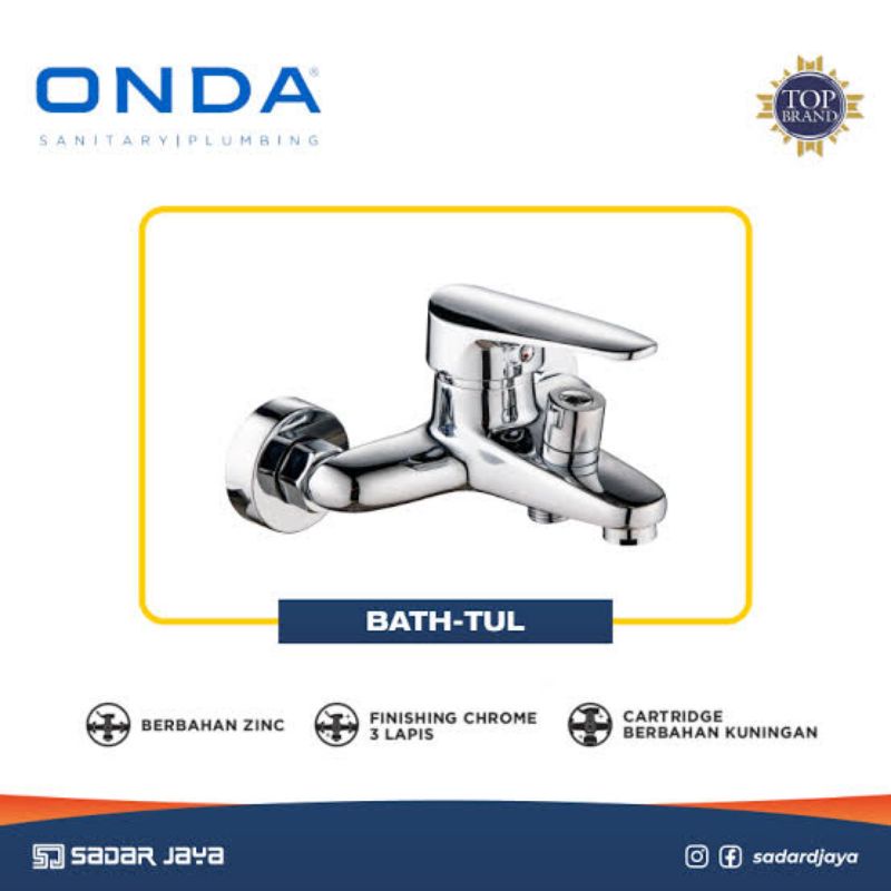 KRAN MIXER ONDA BATH-TUL 1/2&quot; IN AIR PANAS DINGIN KERAN BATHTUB SHOWER BATH TUL Keran Air Panas Onda