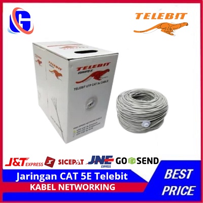 Kabel Networking Jaringan CAT 5E Telebit Premium kabel LAN