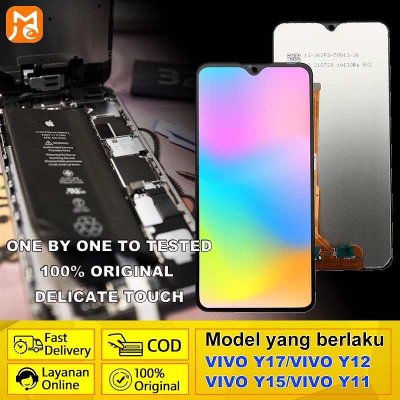 JMI LCD Asli untuk Vivo Y17 1902 / Y15 1901 / Y12 1904 / Y11 1906 / Vivo Y12i - Layar Sentuh Origina