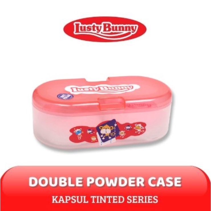 Morinz Lusty Bunny TB-1603 Tempat Bedak DOUBLE  Anti Pecah SEKAT DUA