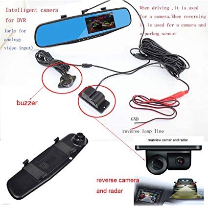 CAR CAMERA DVR FULL HD MIRROR SPION DASBOR CAM VEHICLE BLACKBOX MOBIL