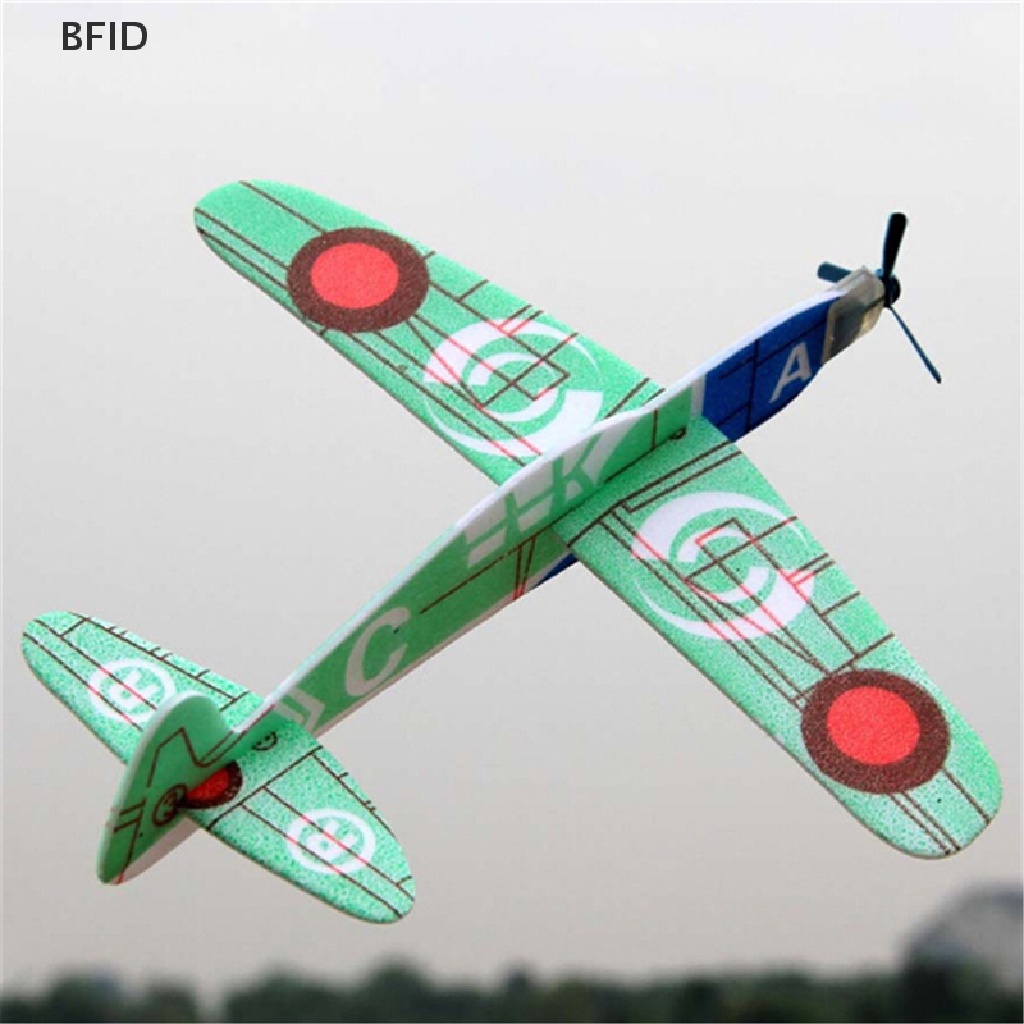 [BFID] 19cm Hand Throw Flying Glider Planes Foam Pesawat Pesta Tas Pengisi Mainan Anak [ID]