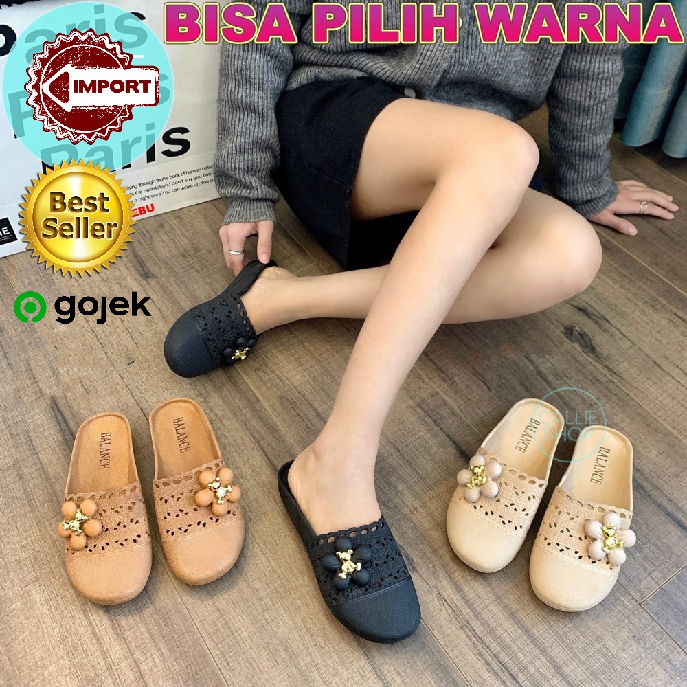 SANDAL CLOG  WANITA TERBARU MRL-BLC 818-A3 SANDAL CANTIK KARET JELLY MEDAN HIGH QUALITY IMPORT MEDAN
