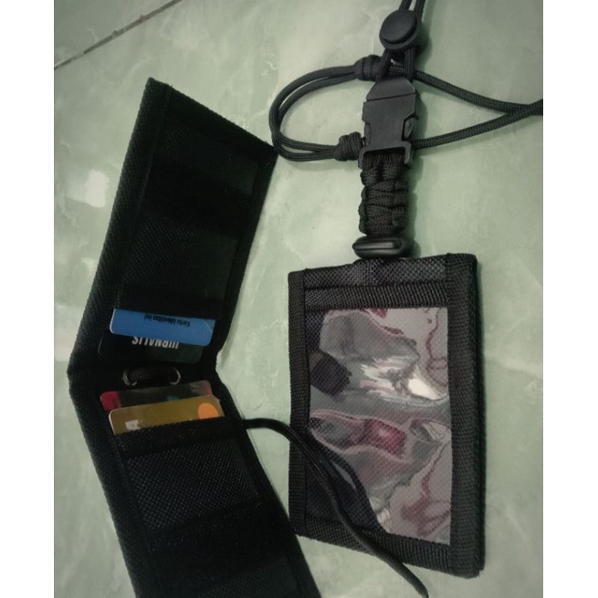 

Gantungan Id card holder tactical lanyard paracord