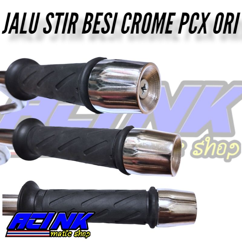 JALU STIR PCX NINJA SHOGUN SATRIA / JALU STANG STIR BESI PXC MODEL ORI / BANDUL STANG STIR