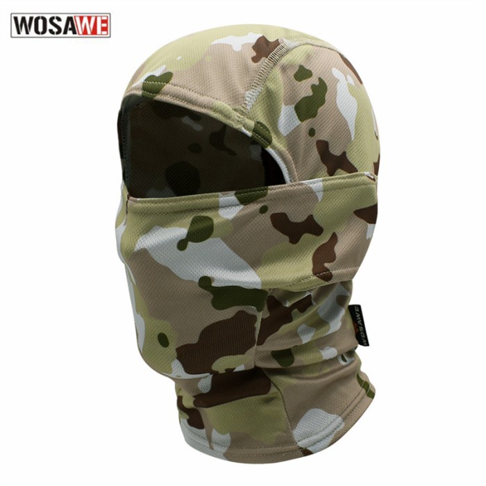 Balaclava Masker Motor / Sepeda Model Army WOSAWE BL303