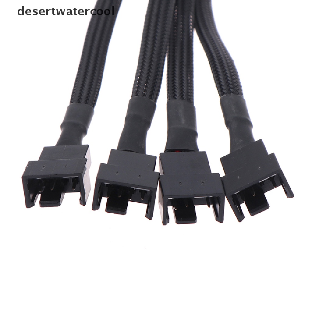 Deid PWM Fan Splitter 4pin Kabel Adaptor 1sampai1 2 3 4 Kabel Splitter Kipas CPU Komputer Martijn