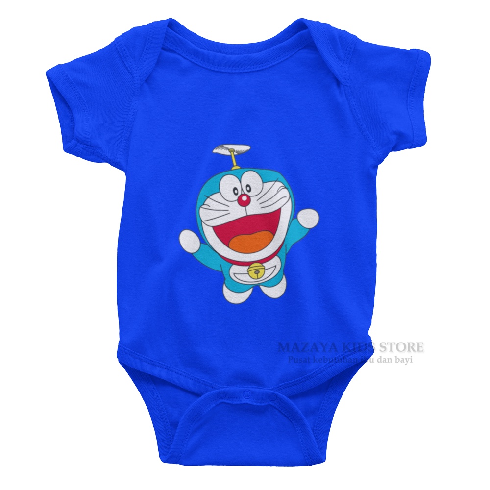 baju bayi jumper anak newborn baru lahir karakter kartun doraemon