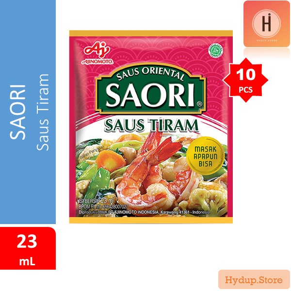 

Saori Saus Oriental Teriyaki 22 mL Tiram 23 mL Renceng isi 10 Sahset