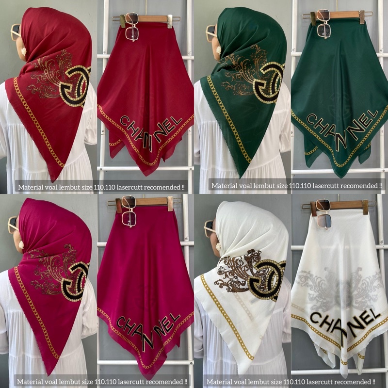 Jilabab segi empat motif,hijab denaay, segi empat voal m motif