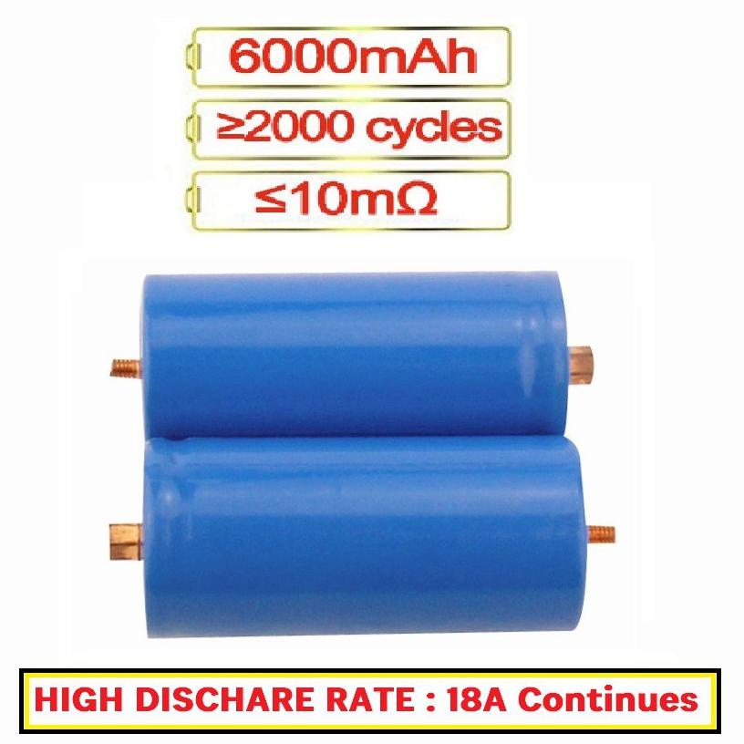 ( Bayar Ditempat ) Lifepo4 3.2V type 32650 32700 6ah Baterai PJU ~