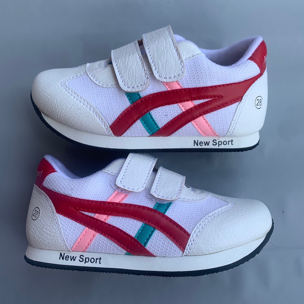 Sepatu Anak Cewek Cowok Velcro Sepatu Sneakers Tren Anak 1 Tahun > 5 tahun