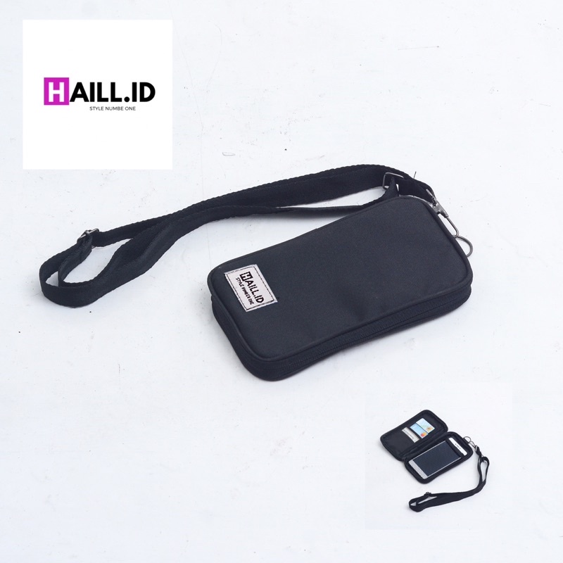 Tas Selempang Hp Pria Wanita Hanging phone Gantung Kartu Original  - Haill.id