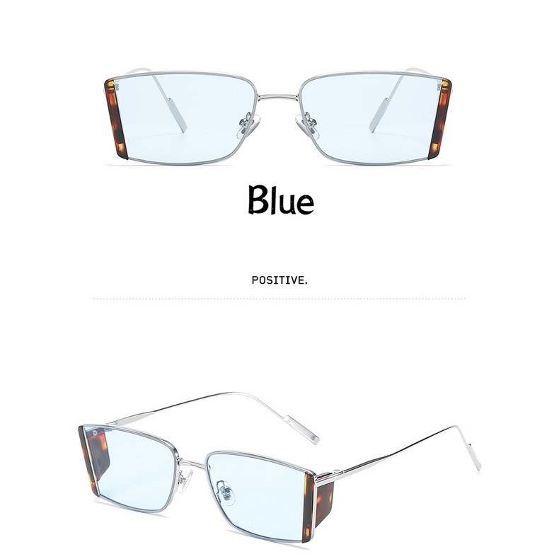 Kacamata Hitam Lensa Hip Hop Ocean Kacamata Bingkai Kecil Metal Untuk Pria Dan Wanita