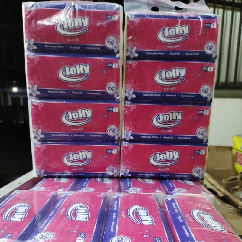 Jolly facial tissue 250sheet 1ball isi 4pcs