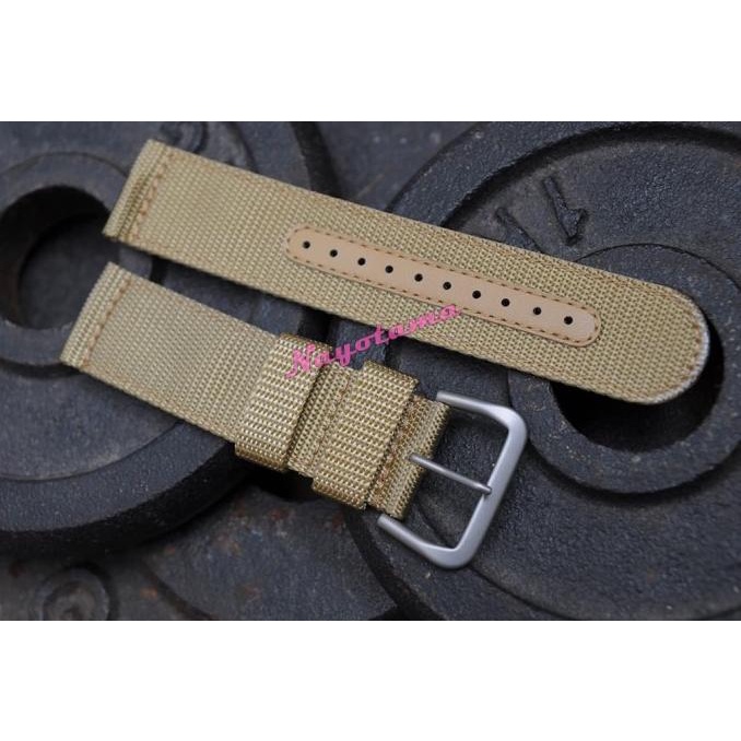 22mm SEIKO Khaki Military Canvas Nylon Strap Tali Jam Tangan ---NEW---