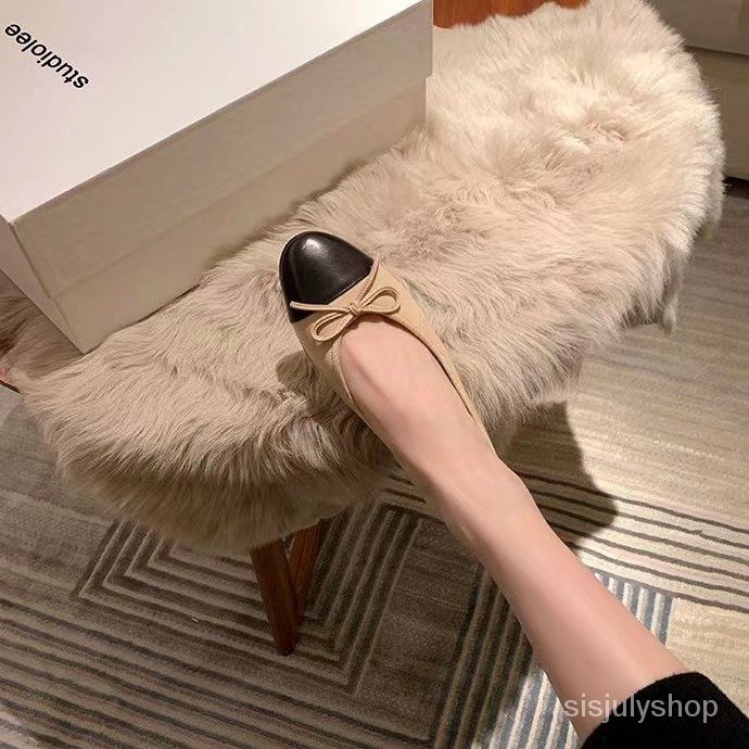 Angin harum kecil sepatu mulut dangkal 2023 mode sepatu mode bawah sepatu bawah balet sepatu bulat k