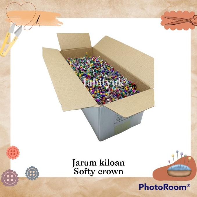 Jarum Pentul Hijab / Jarum Pentul Kiloan PREMIUM SOFTY CROWN