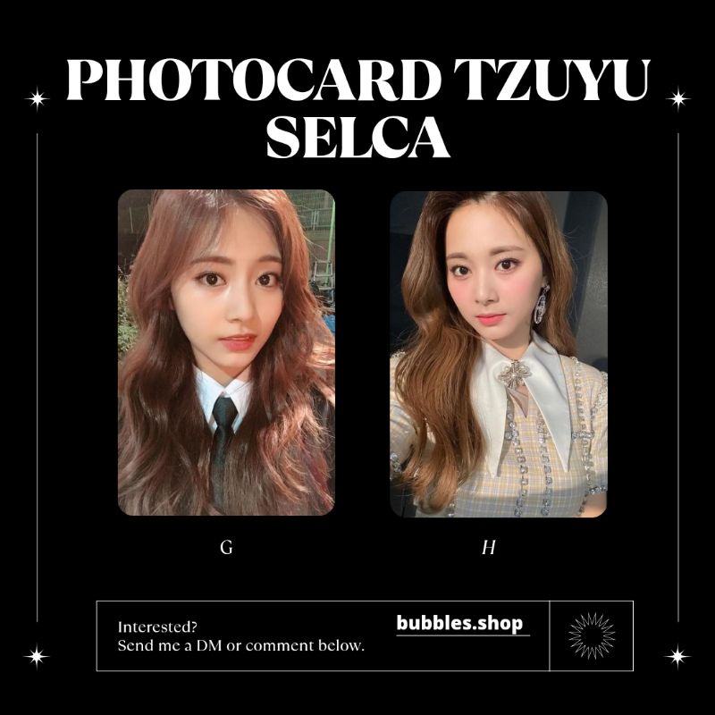 PHOTOCARD UNOFFICIAL TZUYU TWICE SELCA