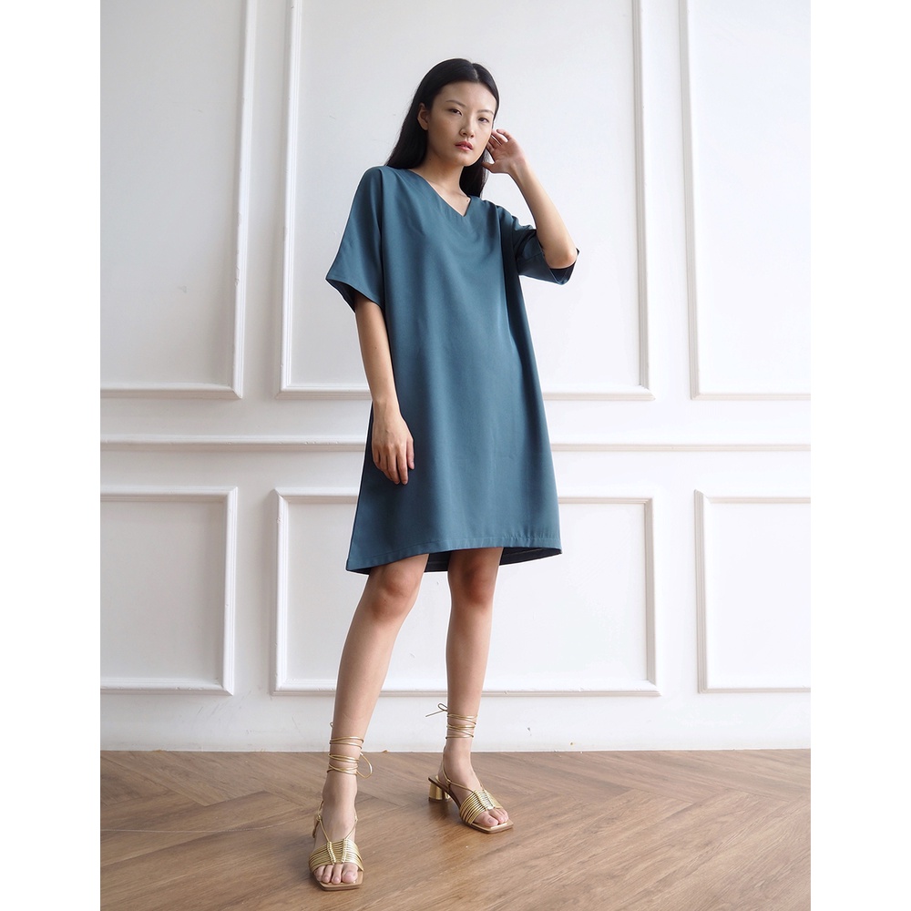ATSTHELABEL Ganni Mid Teal Dress