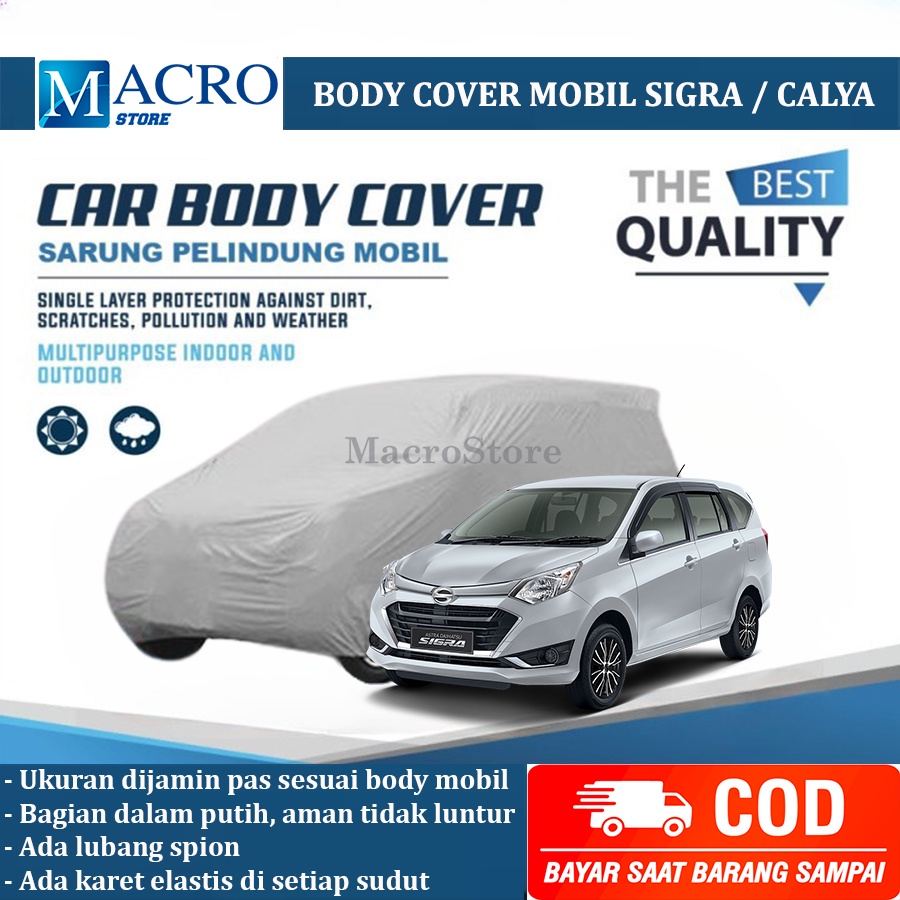 Sarung Mobil Cover Mobil Sigra / Mantel Selimut Penutup Mobil Sigra / Calya Waterproof Anti Air