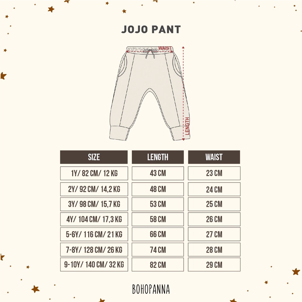 Bohopanna - Jojo Pants / Celana Jogger Cargo Anak Unisex Part 2