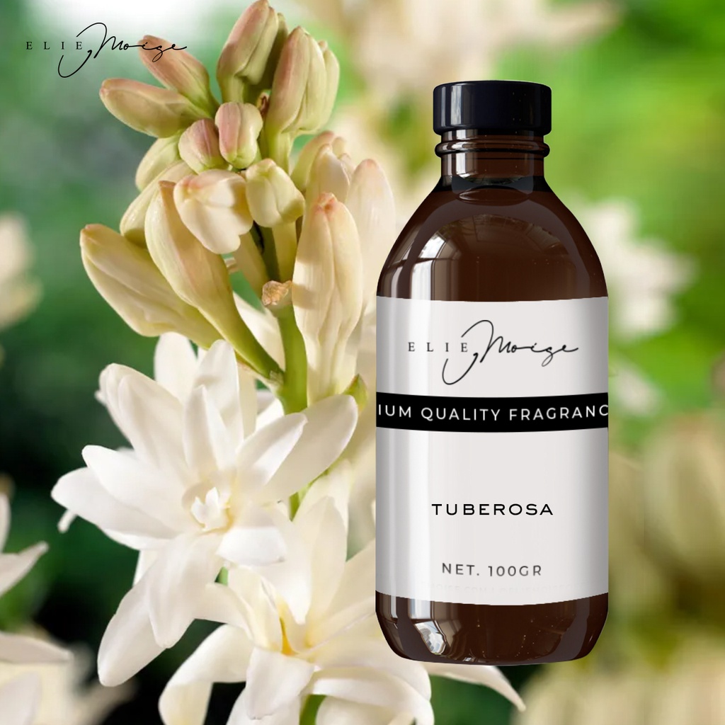 Tuberosa Bunga Sedap Malam - Fragrance Base Ingredients Fine Fragrance Oil - Premium Fragrance Oil for Candle Reed Diffuser Soap 100gr