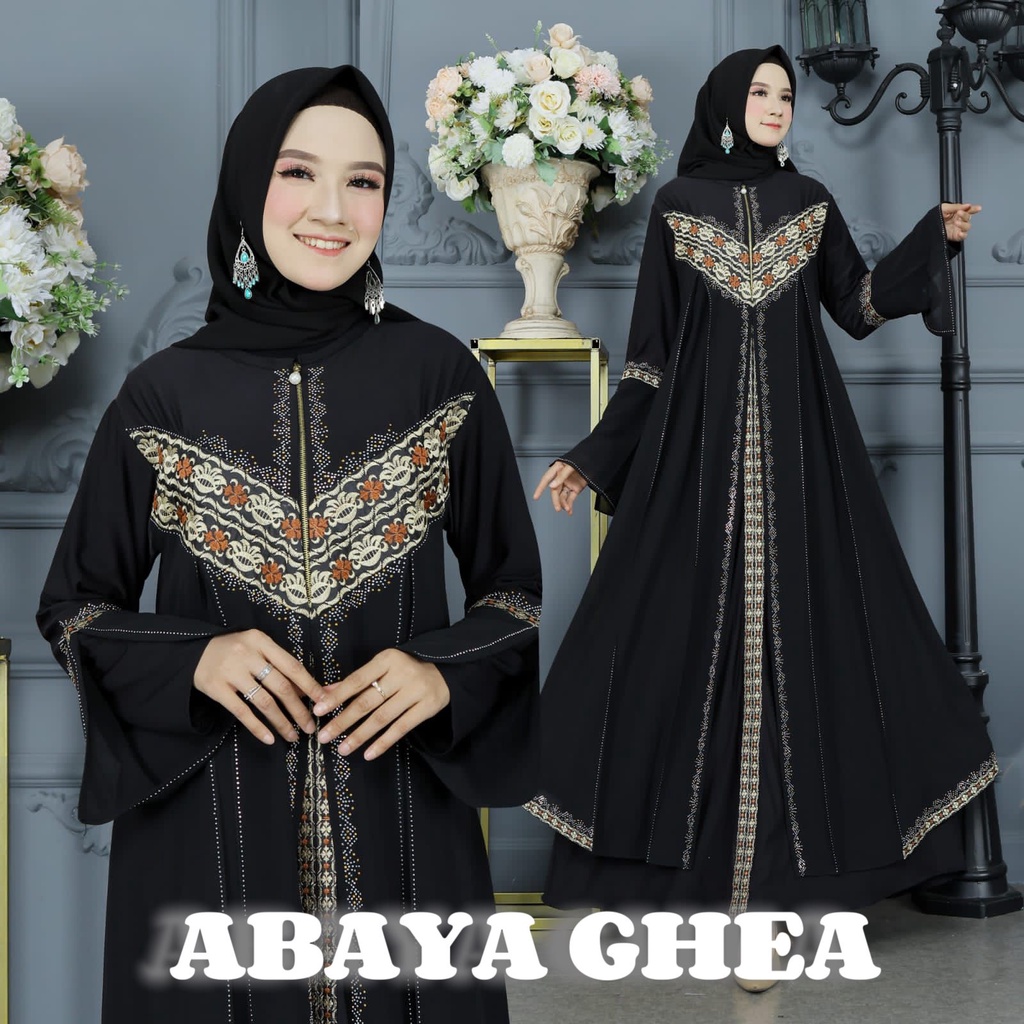 ABAYA GHEA / Gamis Turkey / Longdress Muslimah / Maxy Formal / Busana Muslim / Dress Kondangan / Pakaian Mewah Arabic