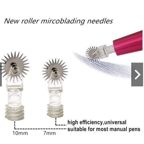 Jarum Spin Roller Untuk sulam alis misty shading manual/Roller Neddle Disposable Roller Best Seller