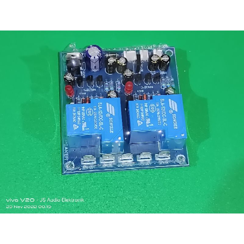speaker protector stereo pcb pertinak ada soket untuk kipas 12v