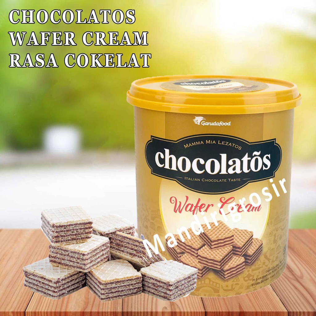 

Chocolatos Wafer Cream/ Wafer Coklat/ Biskuit Wafer Cream 300g