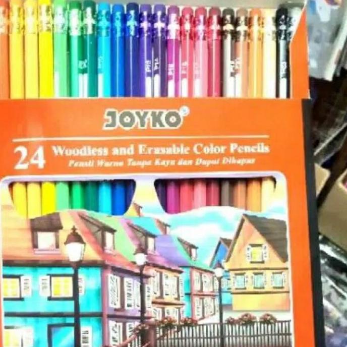 

Baru PENSIL WARNA JOYKO ERASABLE ISI 24 WARNA BISA DIHAPUS ORIGINAL