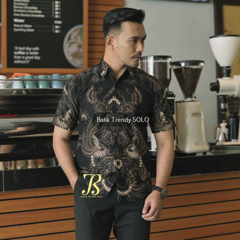 Hem  Kemeja Baju Batik Pria Cowok Laki Laki Slimfit Full Lapis Furing Lengan Panjang Lengan Pendek Original Asli Batik Jumanta Solo Laweyan Size S M L Xl XXL Bahan Katun Premium  142