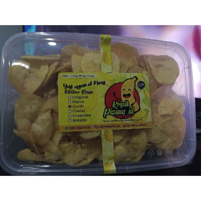 

kripik pisang gurih 150 gr