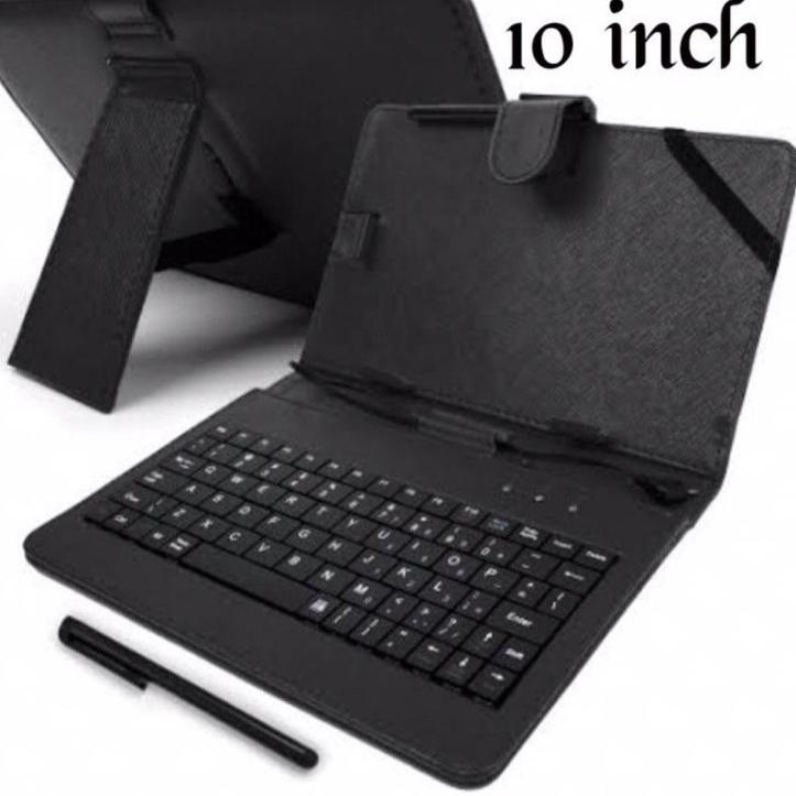Depan1 Keyboard case tablet 10” / Sarung tablet 10inch / Case keyboard tablet universal