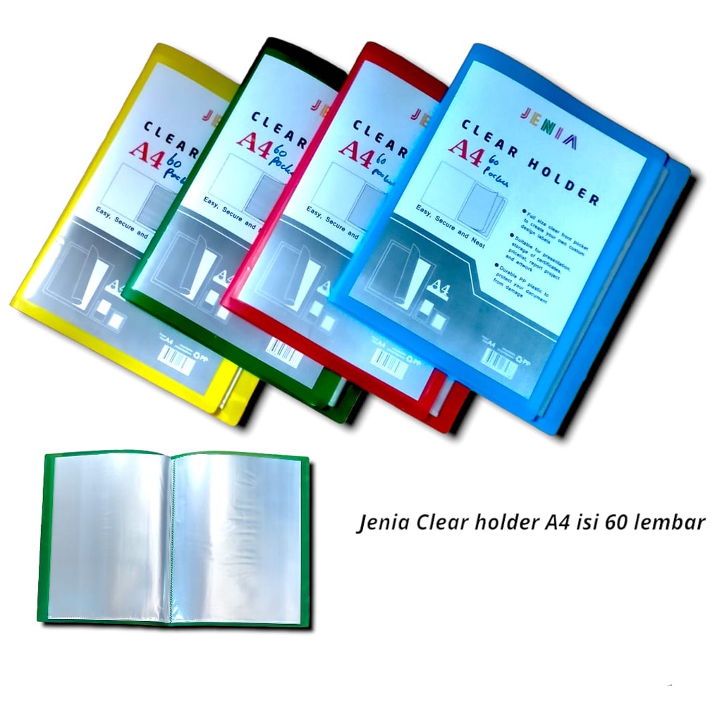 

MAP DOKUMEN KEEPER DISPLAY BOOK A4 CLEAR HOLDER 60 LEMBAR