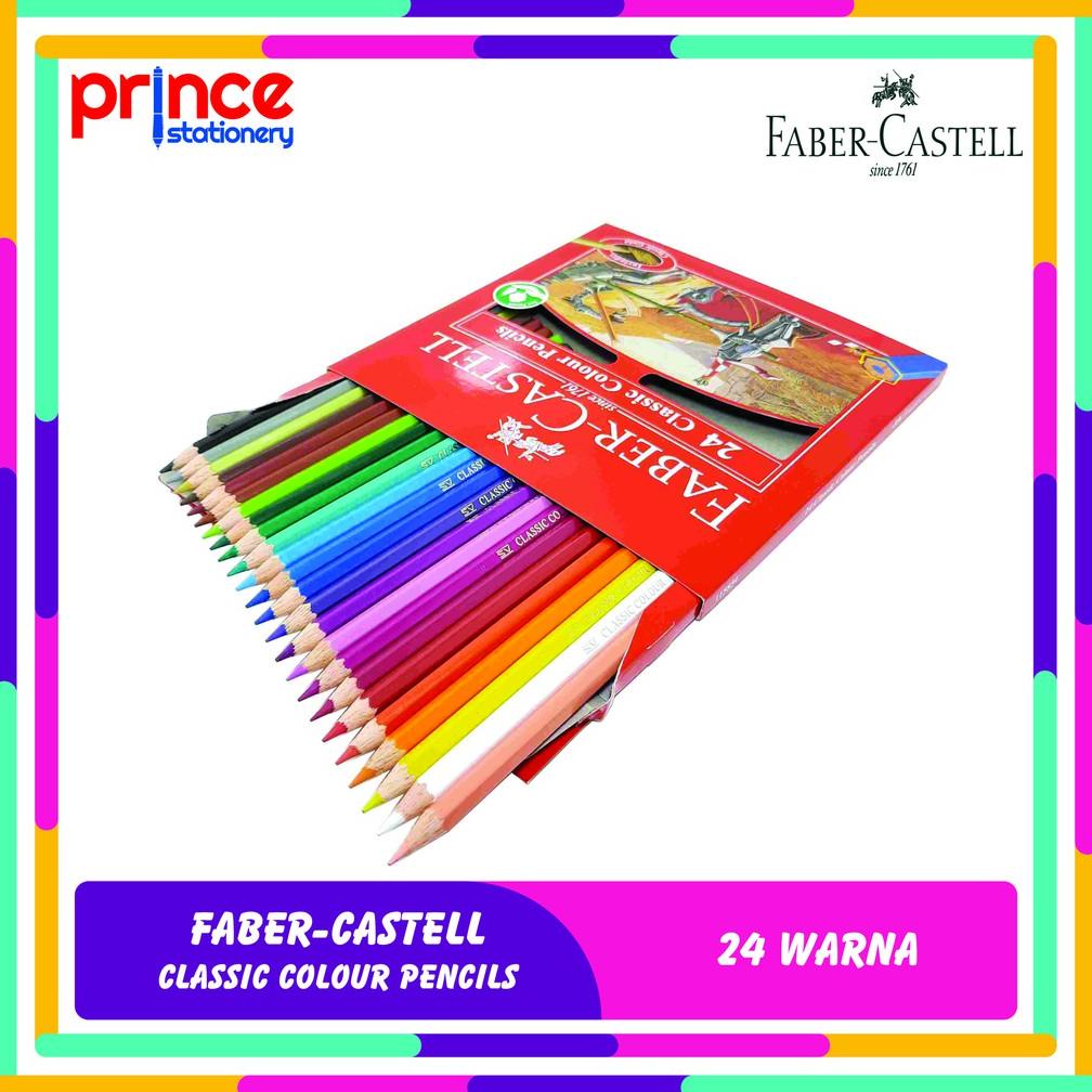 

COD FABER-CASTELL CLASSIC COLOUR PENCIL 24 WARNA PANJANG !