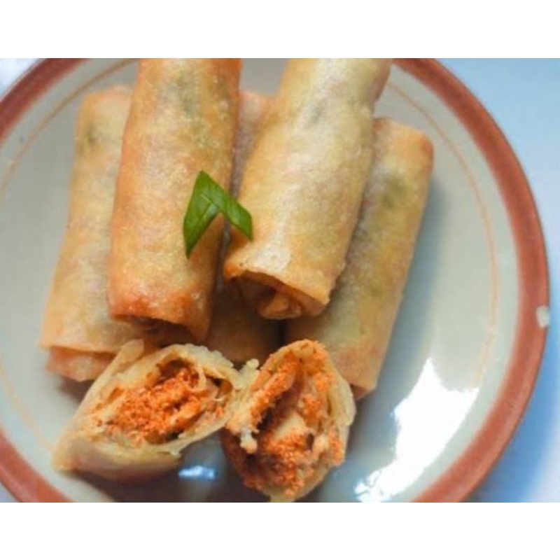 

Lumpia goreng ayam cincang frozen isi 10