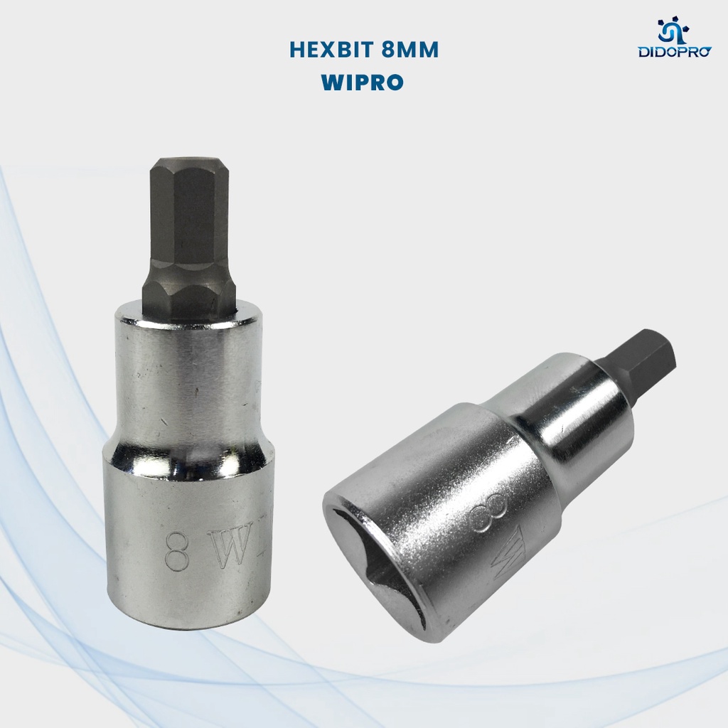 HEX BIT SOCKET 1/2&quot; WIPRO 8 x 55 MM