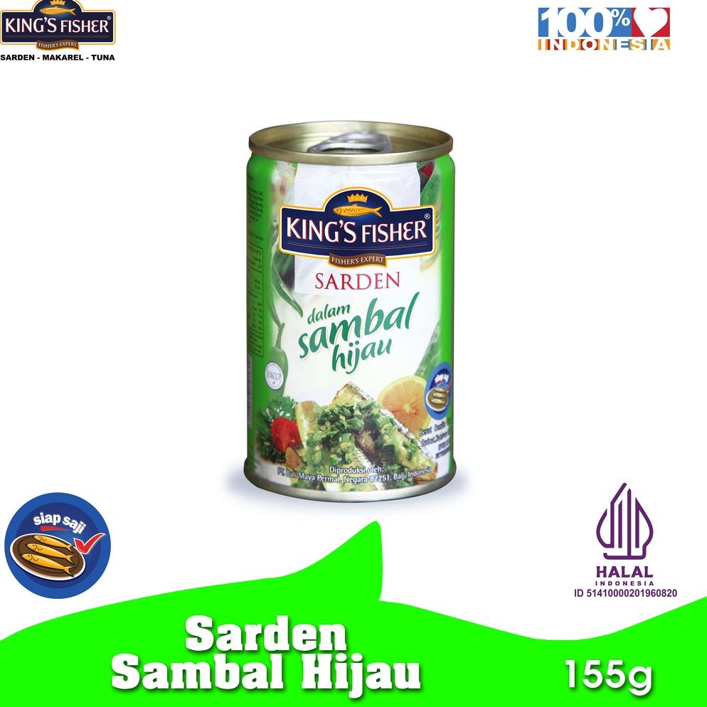 

8.8 MALL King's Fisher Sarden mini Sambal Hijau Makanan Kaleng 155 gr