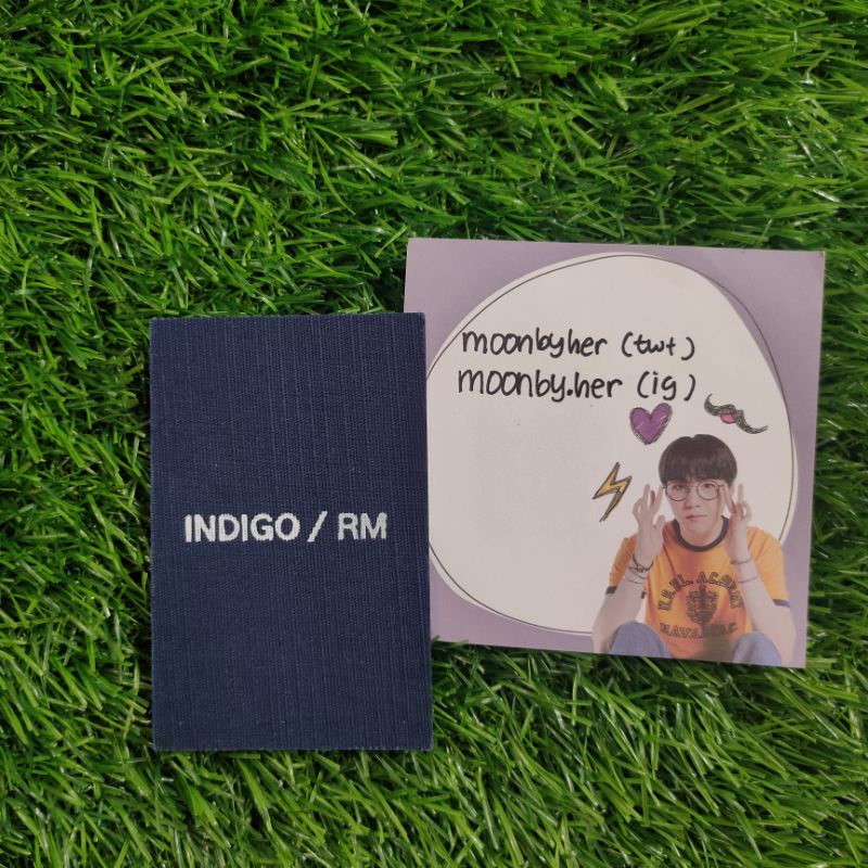 ‼️BOOKED‼️ FABRIC PC PHOTOCARD INDIGO NAMJOON RM BTS OFFICIAL
