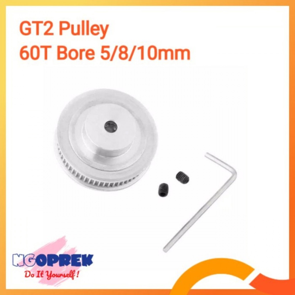 GT2 Pulley 60T W6 B 5/8/10mm