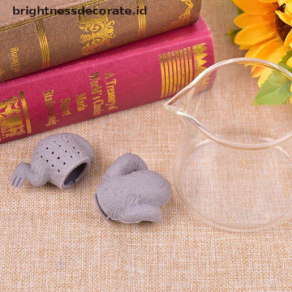 [Birth] Silikon Tea Infuser Creative Safety Tea Bag Filter Saringan Teh Sloth Tea Bag [ID]