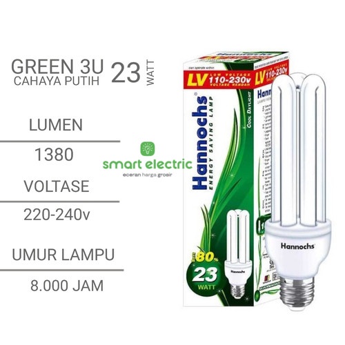 Jual Lampu Hannochs Bola Lampu Hemat Energi Garansi U Watt Lampu