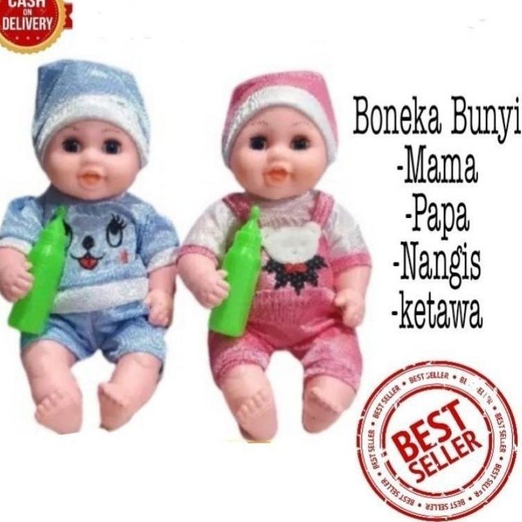 Boneka Nangis/Boneka Bayi 4 Fungsi Boneka Bisa Bunyi Mama,Papa,Nangis "BGD.28Ja23в"