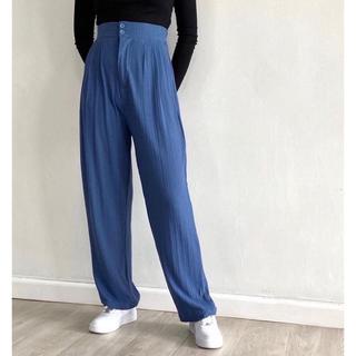 Celana Kulot HighWaist Loose Pants Wanita Jisoo