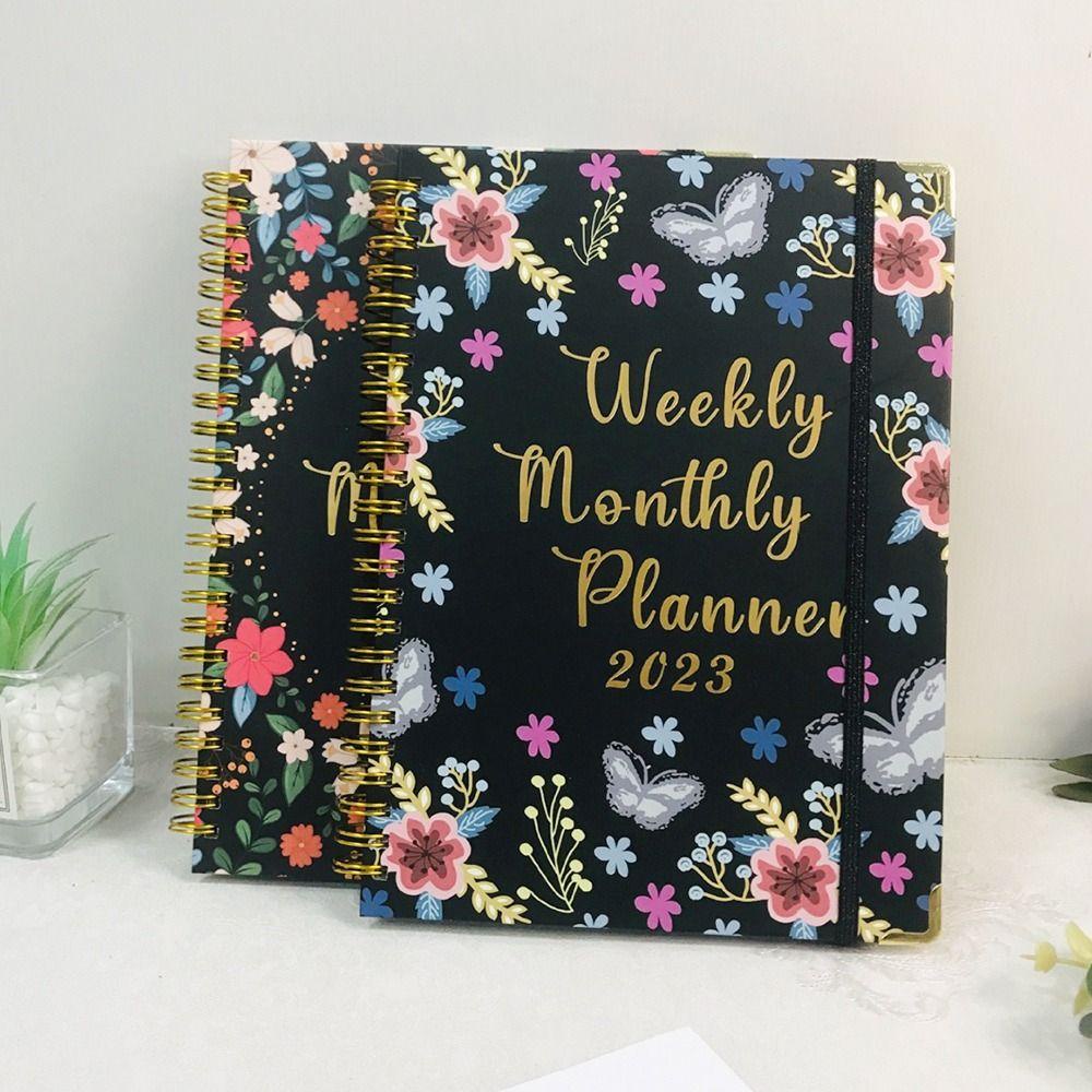 R-flower 2023 Notebook Isi Ulang Jadwal Alat Tulis Loose Leaf Ring Binder Notepad