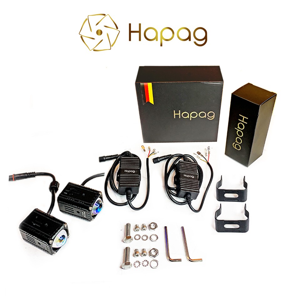 HAPAG X1 Lampu Foglamp Mobil Led Lensa Proyektor 20 Watt Bluelens