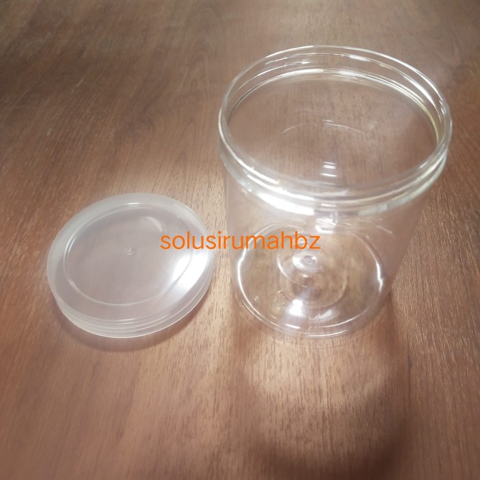 BOTOL TUTUP LEBAR 650ML NECK 93MM PLASTIK BULAT PUTAR PVC bening drat